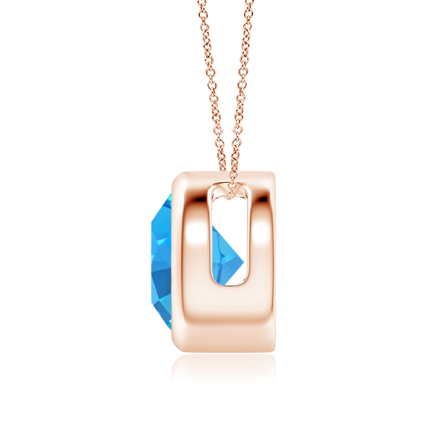 AAAA - Swiss Blue Topaz / 2.35 CT / 14 KT Rose Gold