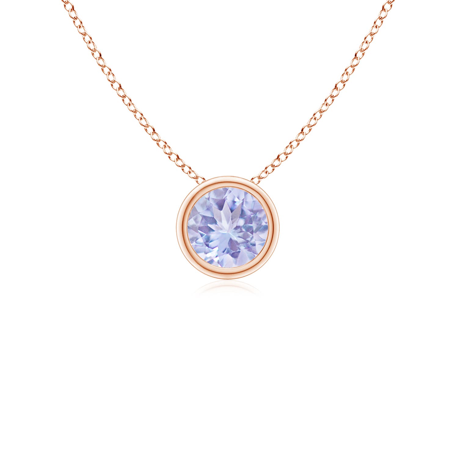 A - Tanzanite / 0.25 CT / 14 KT Rose Gold