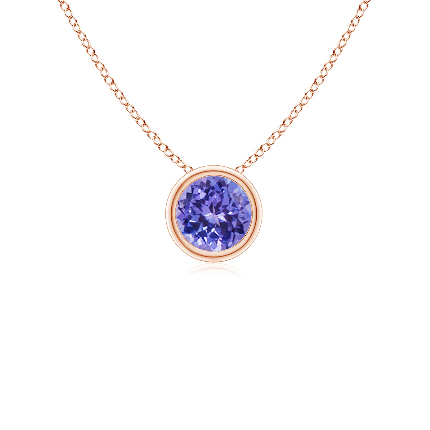 AAA - Tanzanite / 0.25 CT / 14 KT Rose Gold