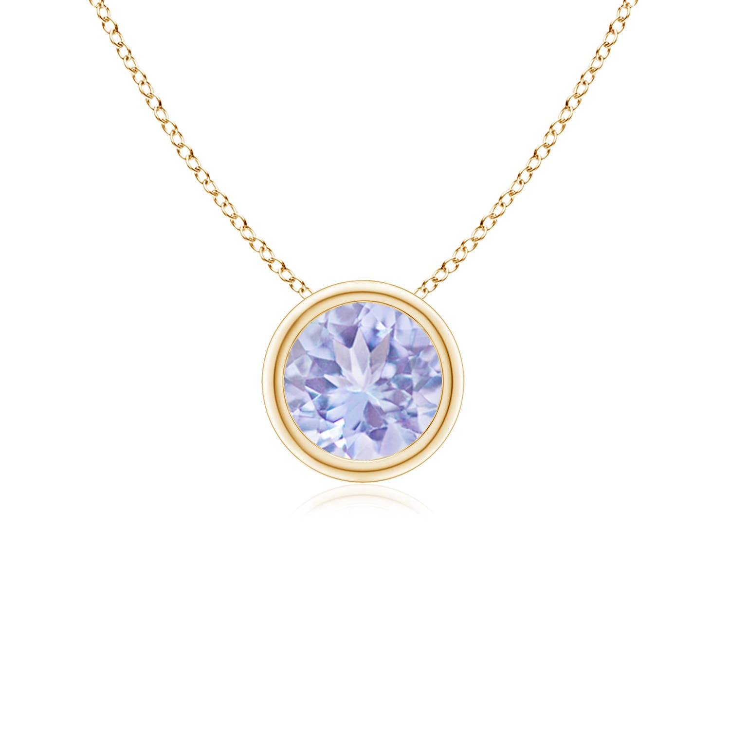 A - Tanzanite / 0.5 CT / 14 KT Yellow Gold