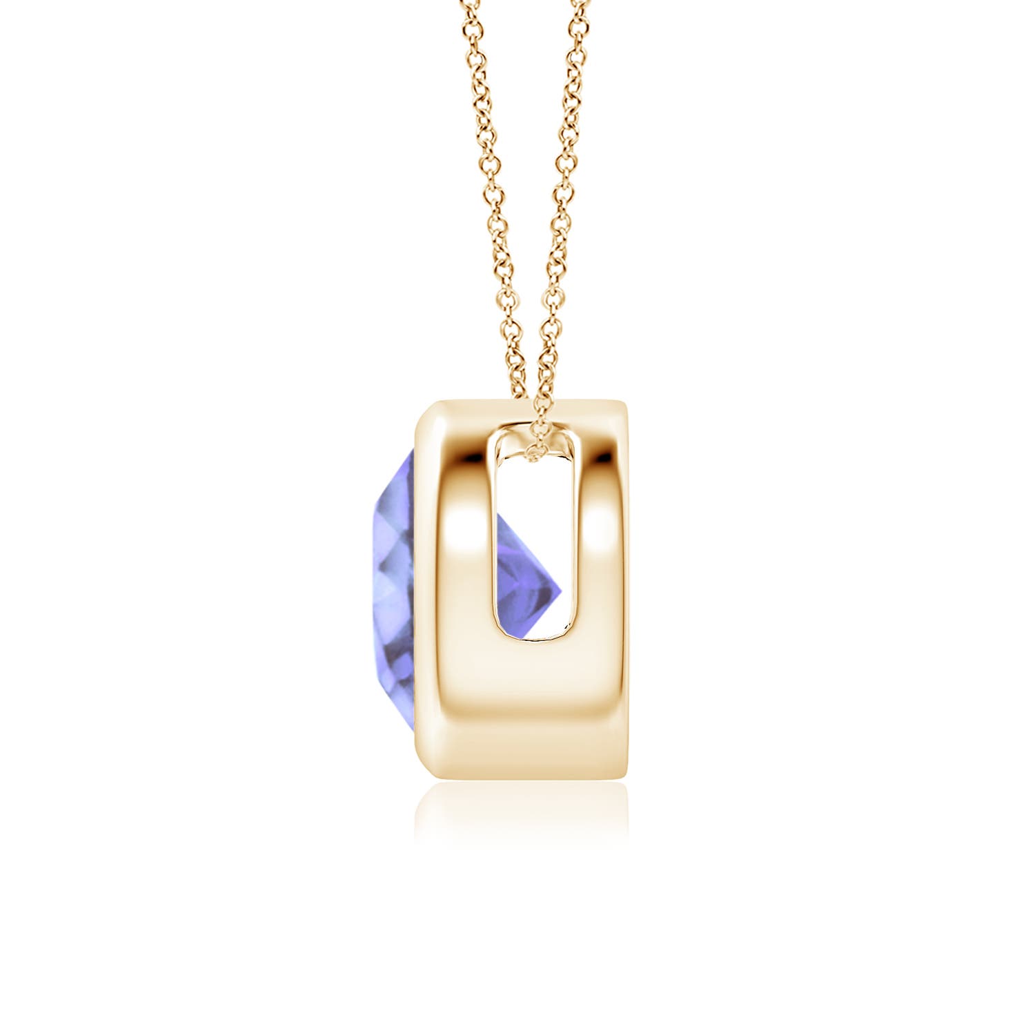 A - Tanzanite / 1.45 CT / 14 KT Yellow Gold