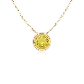 Round AA Yellow Sapphire