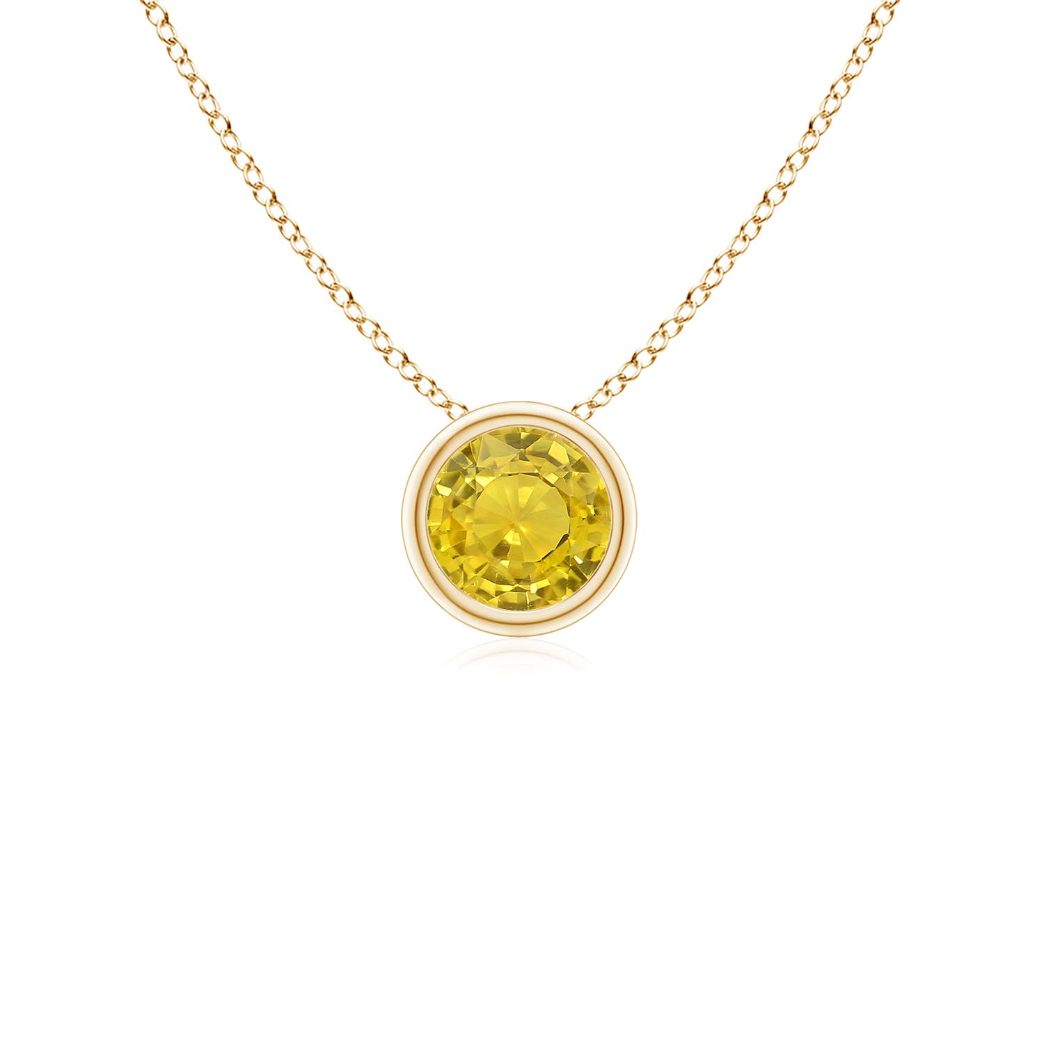 AAA - Yellow Sapphire / 0.27 CT / 14 KT Yellow Gold