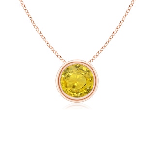 Round AAA Yellow Sapphire