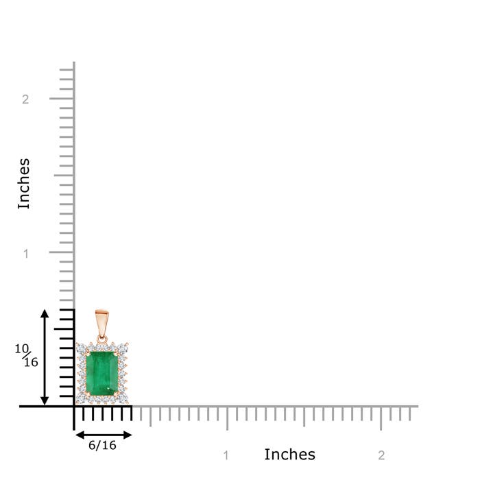 A - Emerald / 1.24 CT / 14 KT Rose Gold