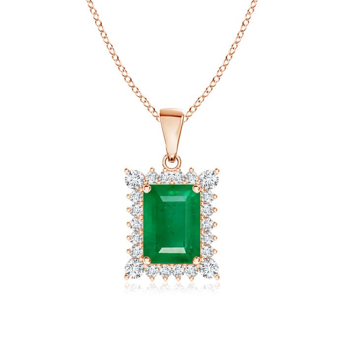 AA - Emerald / 1.24 CT / 14 KT Rose Gold