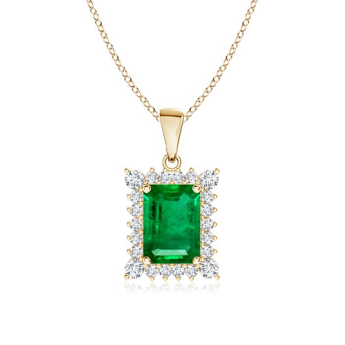 AAA - Emerald / 1.24 CT / 14 KT Yellow Gold