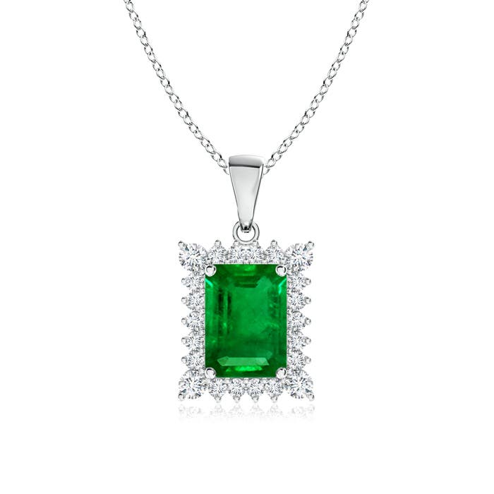 AAAA - Emerald / 1.24 CT / 14 KT White Gold