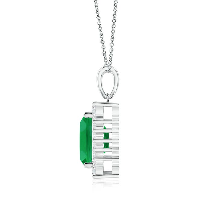 A - Emerald / 1.86 CT / 14 KT White Gold