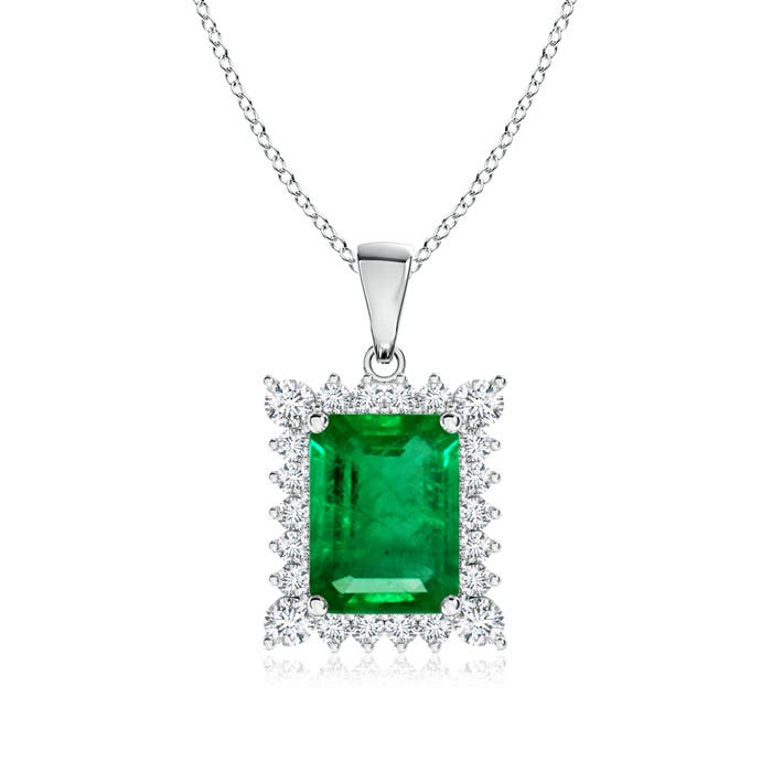 AAA - Emerald / 1.86 CT / 14 KT White Gold