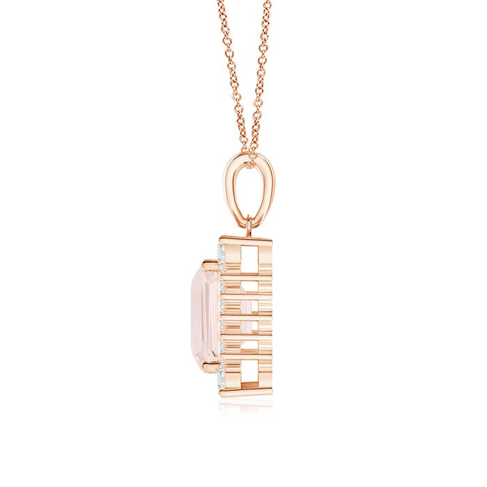 A - Morganite / 1.14 CT / 14 KT Rose Gold