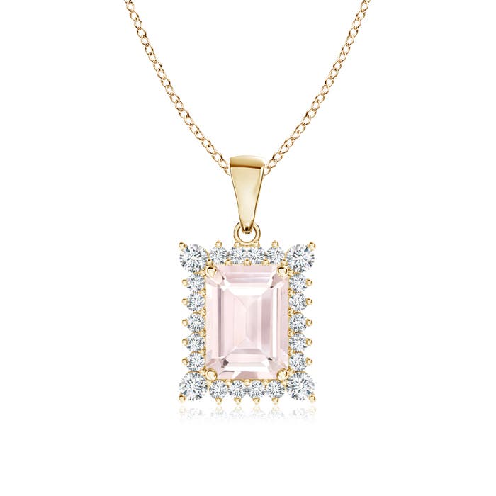 A - Morganite / 1.14 CT / 14 KT Yellow Gold