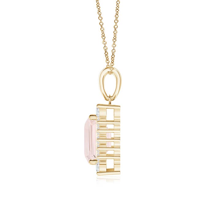 A - Morganite / 1.14 CT / 14 KT Yellow Gold