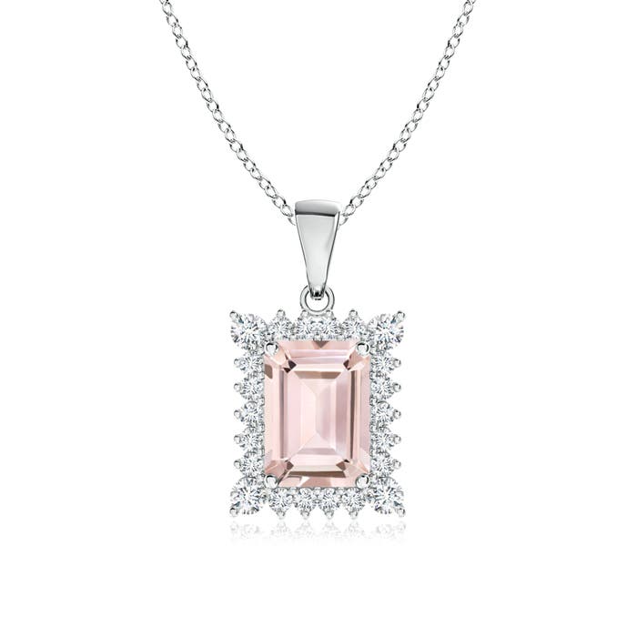 AA - Morganite / 1.14 CT / 14 KT White Gold