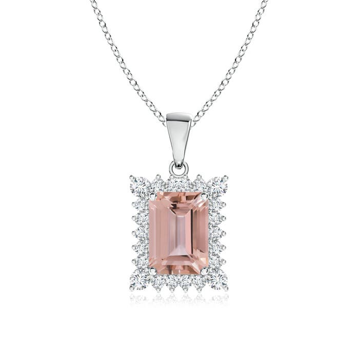 AAAA - Morganite / 1.14 CT / 14 KT White Gold