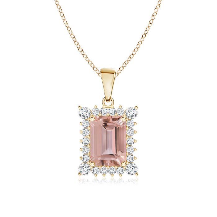 AAAA - Morganite / 1.14 CT / 14 KT Yellow Gold