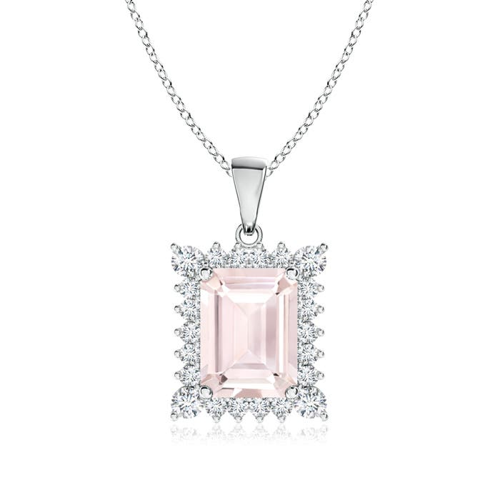 A - Morganite / 1.76 CT / 14 KT White Gold