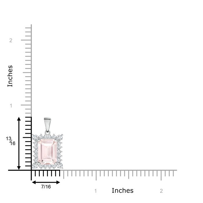 A - Morganite / 1.76 CT / 14 KT White Gold