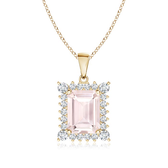 A - Morganite / 1.76 CT / 14 KT Yellow Gold