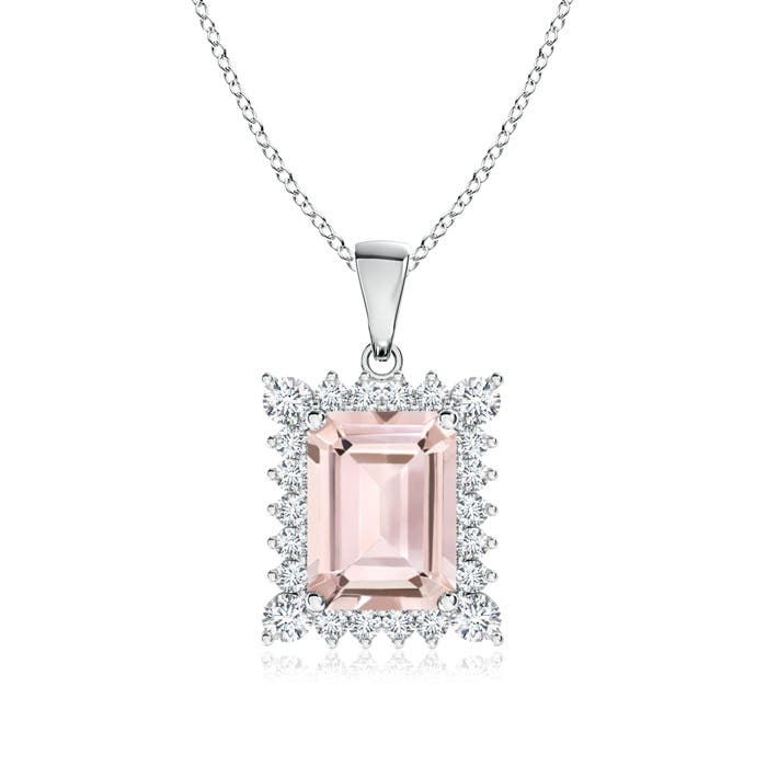 AA - Morganite / 1.76 CT / 14 KT White Gold