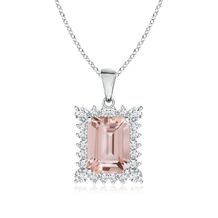 AAA - Morganite / 1.76 CT / 14 KT White Gold