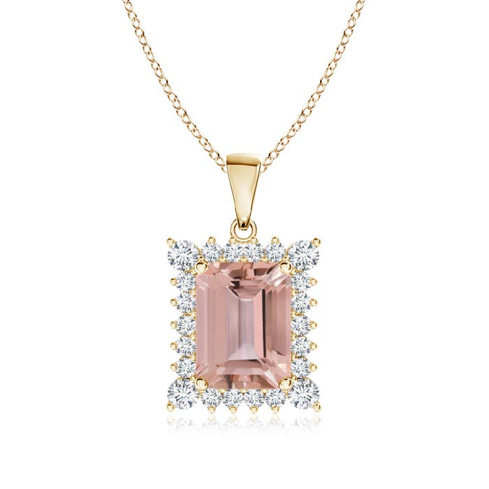 AAAA - Morganite / 1.76 CT / 14 KT Yellow Gold