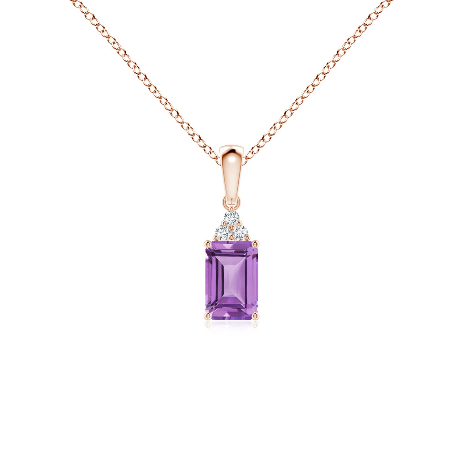 A - Amethyst / 0.57 CT / 14 KT Rose Gold