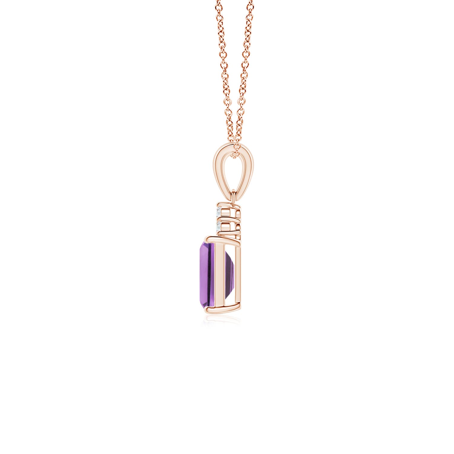 A - Amethyst / 0.57 CT / 14 KT Rose Gold