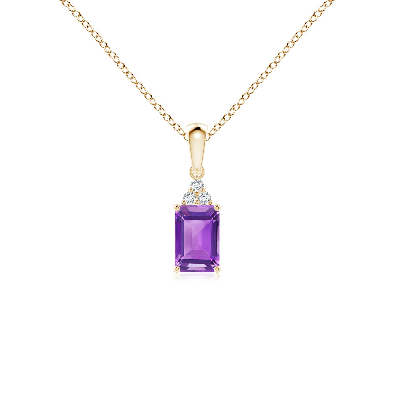 AA - Amethyst / 0.57 CT / 14 KT Yellow Gold