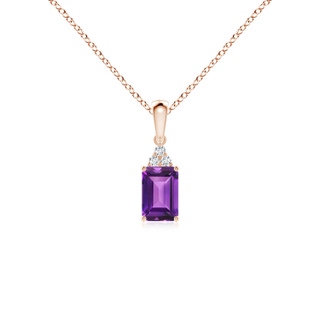 Emerald Cut AAAA Amethyst