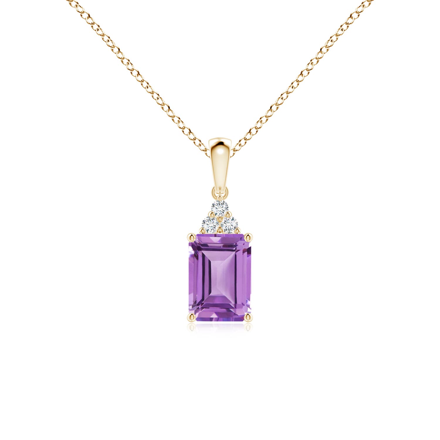 A - Amethyst / 0.94 CT / 14 KT Yellow Gold