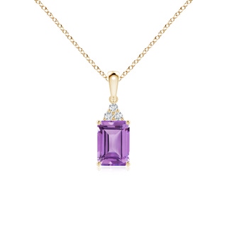 Emerald Cut A Amethyst