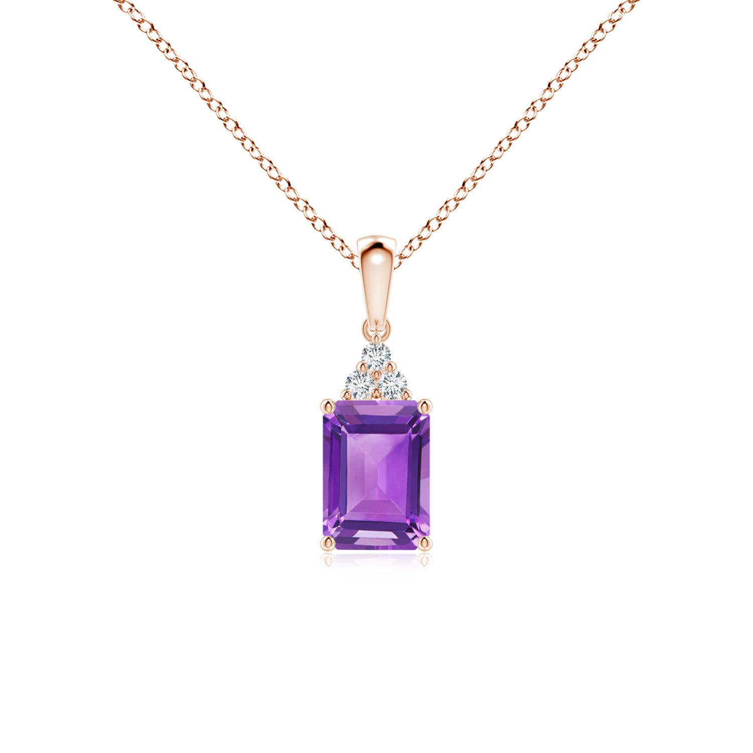 AA - Amethyst / 0.94 CT / 14 KT Rose Gold