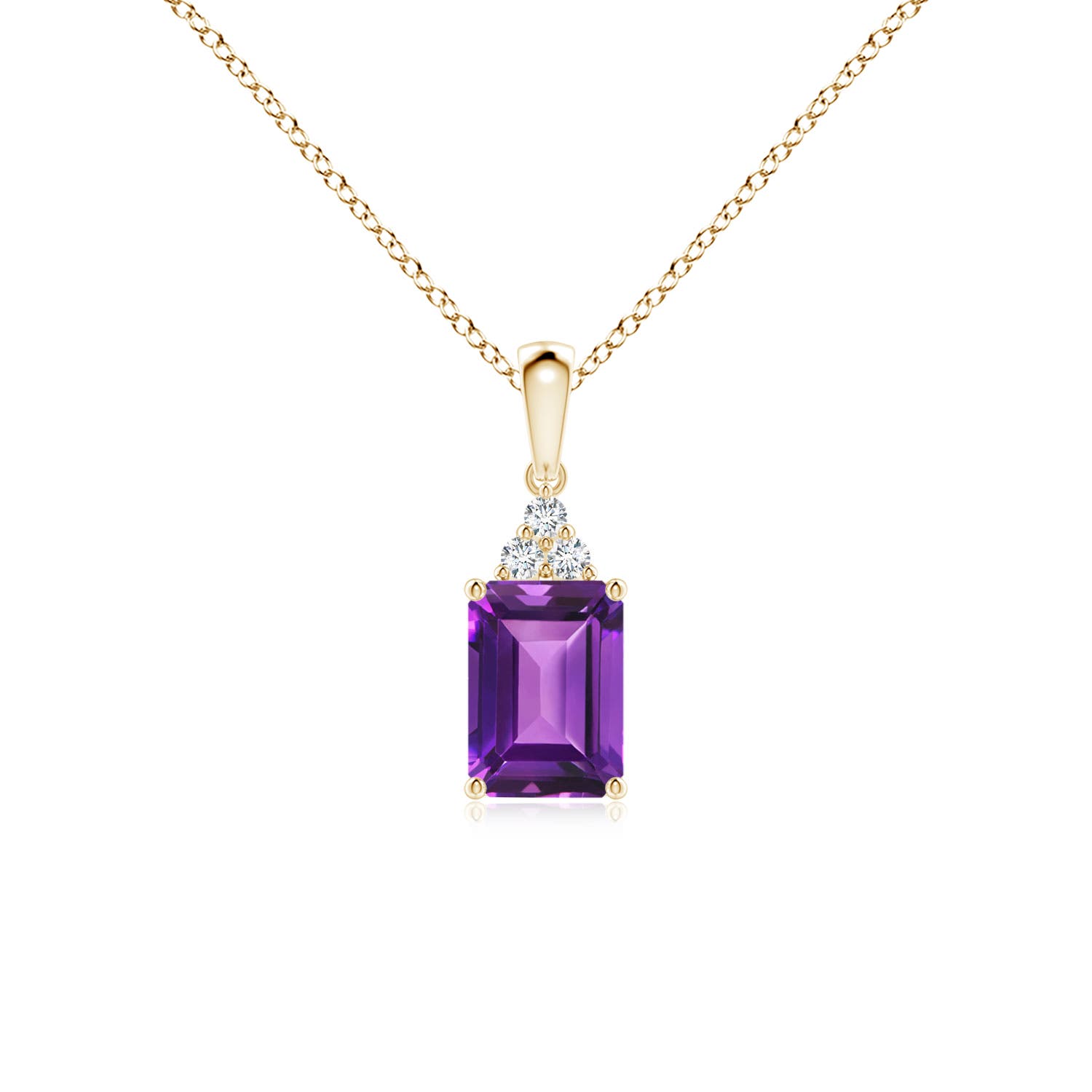 AAAA - Amethyst / 0.94 CT / 14 KT Yellow Gold