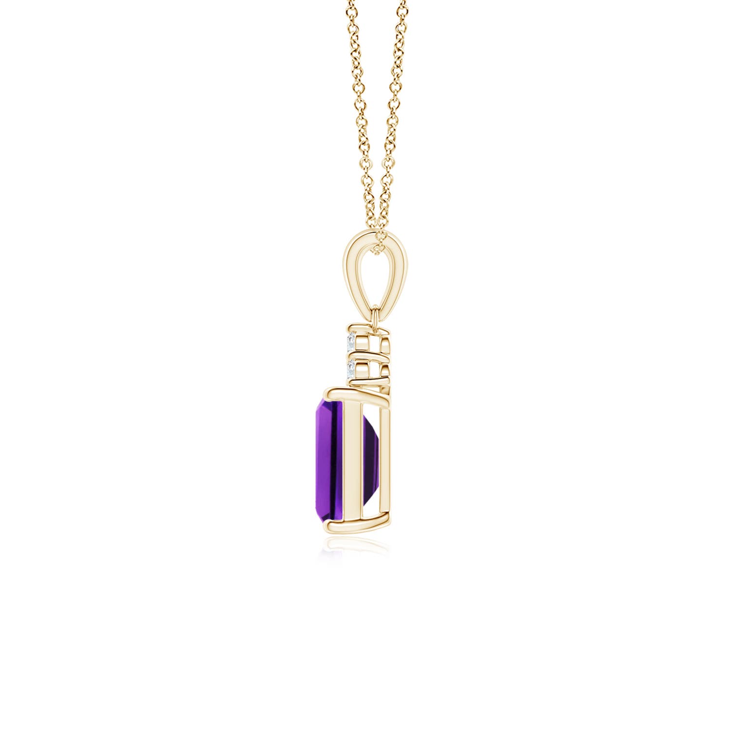 AAAA - Amethyst / 0.94 CT / 14 KT Yellow Gold