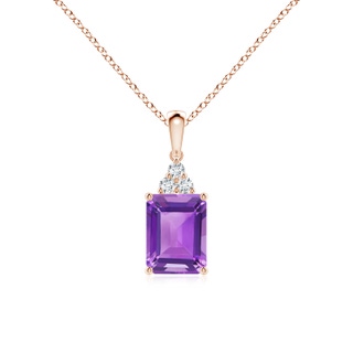 Emerald Cut AA Amethyst