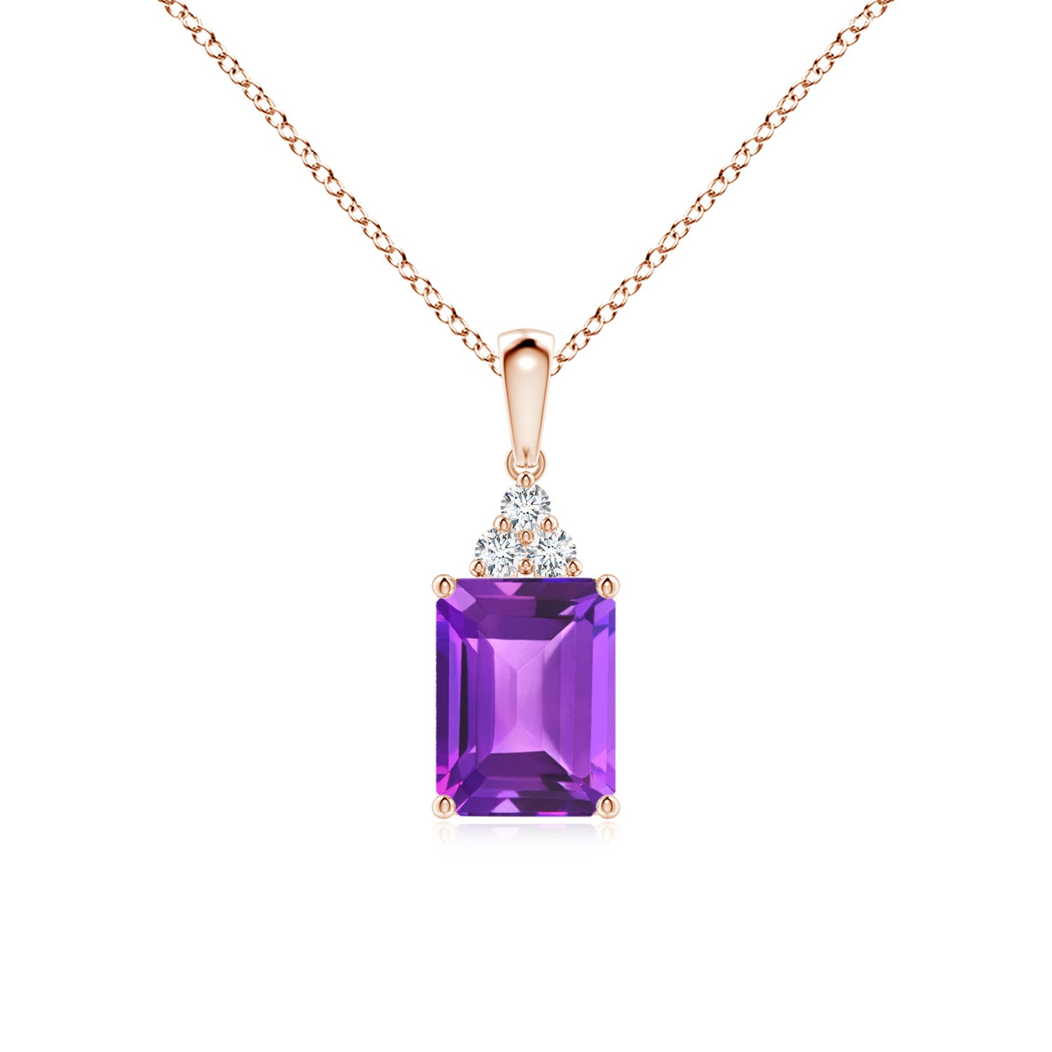 AAA - Amethyst / 1.56 CT / 14 KT Rose Gold