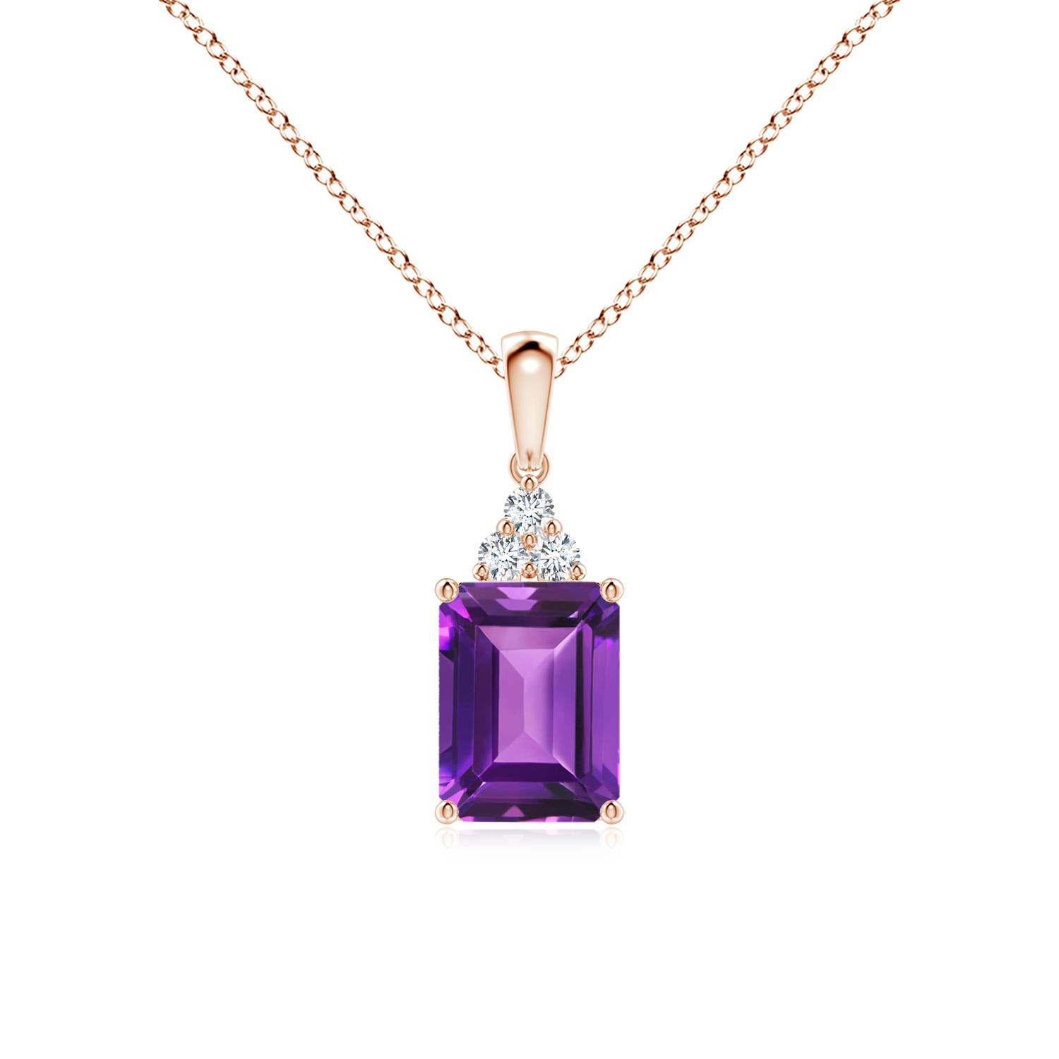 AAAA - Amethyst / 1.56 CT / 14 KT Rose Gold