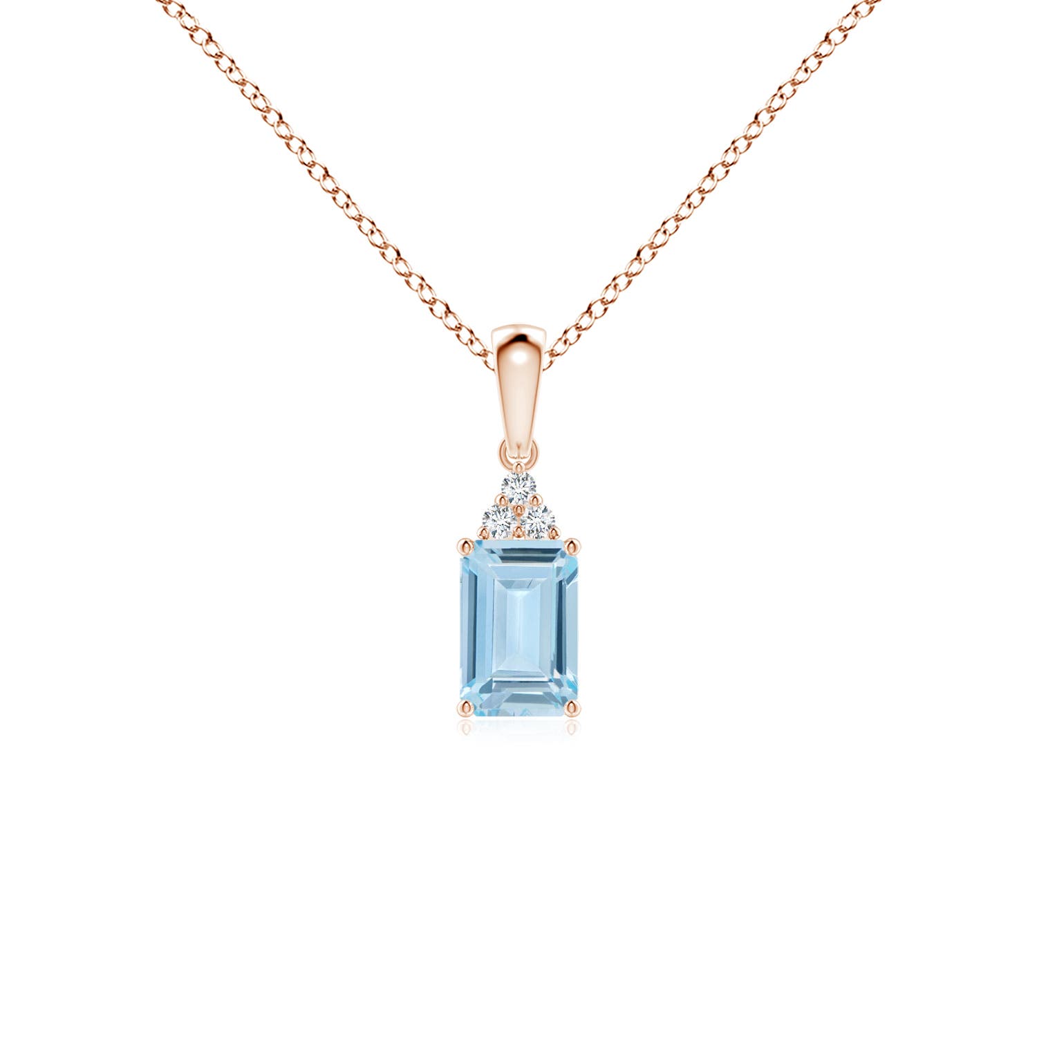 AA - Aquamarine / 0.52 CT / 14 KT Rose Gold