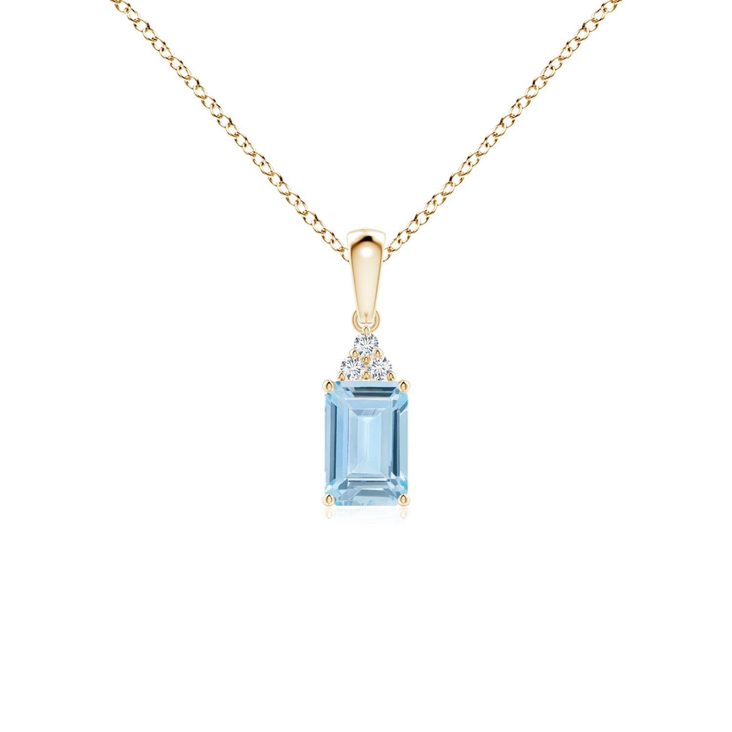 AA - Aquamarine / 0.52 CT / 14 KT Yellow Gold