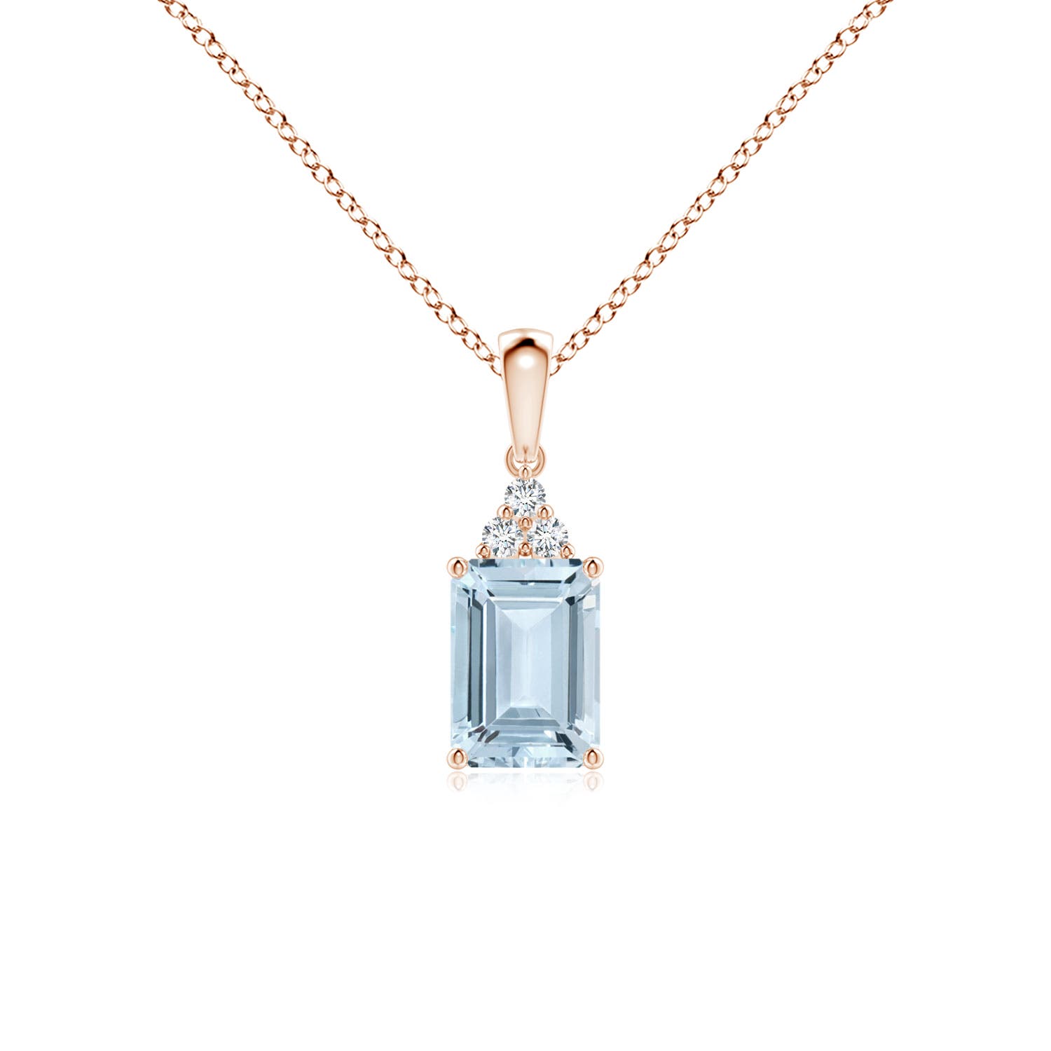 A - Aquamarine / 0.84 CT / 14 KT Rose Gold