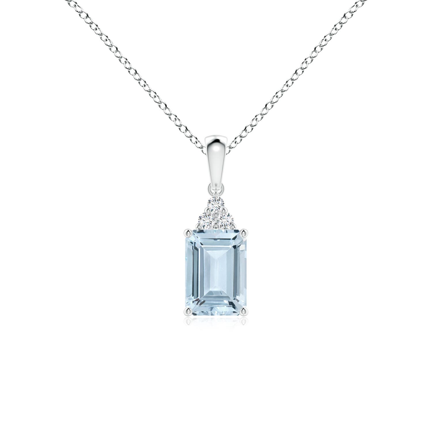 A - Aquamarine / 0.84 CT / 14 KT White Gold