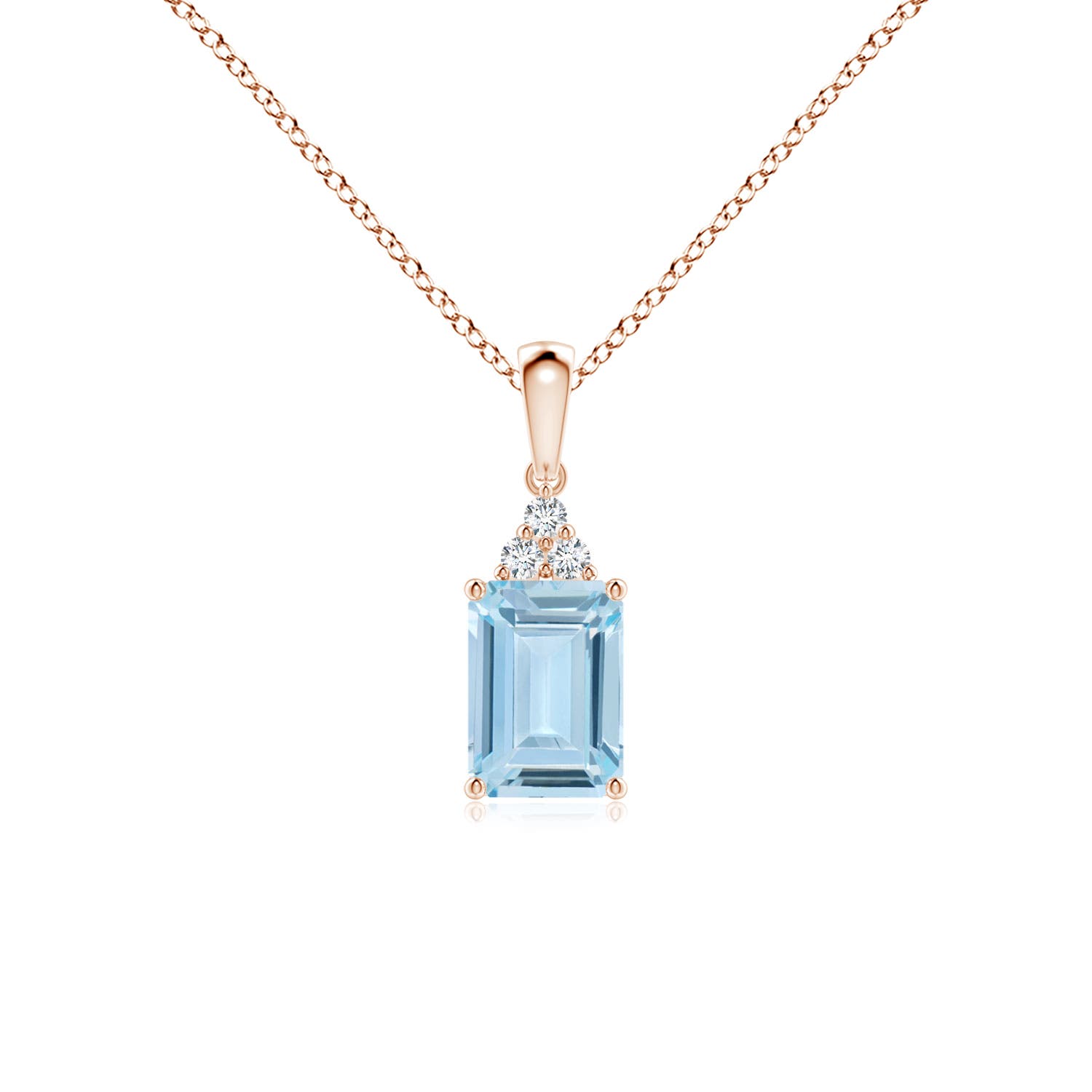 AA - Aquamarine / 0.84 CT / 14 KT Rose Gold