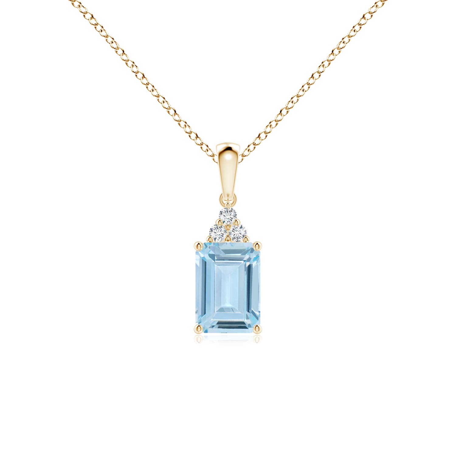 AA - Aquamarine / 0.84 CT / 14 KT Yellow Gold