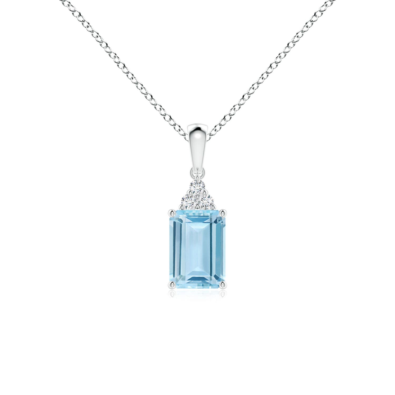 AAA - Aquamarine / 0.84 CT / 14 KT White Gold