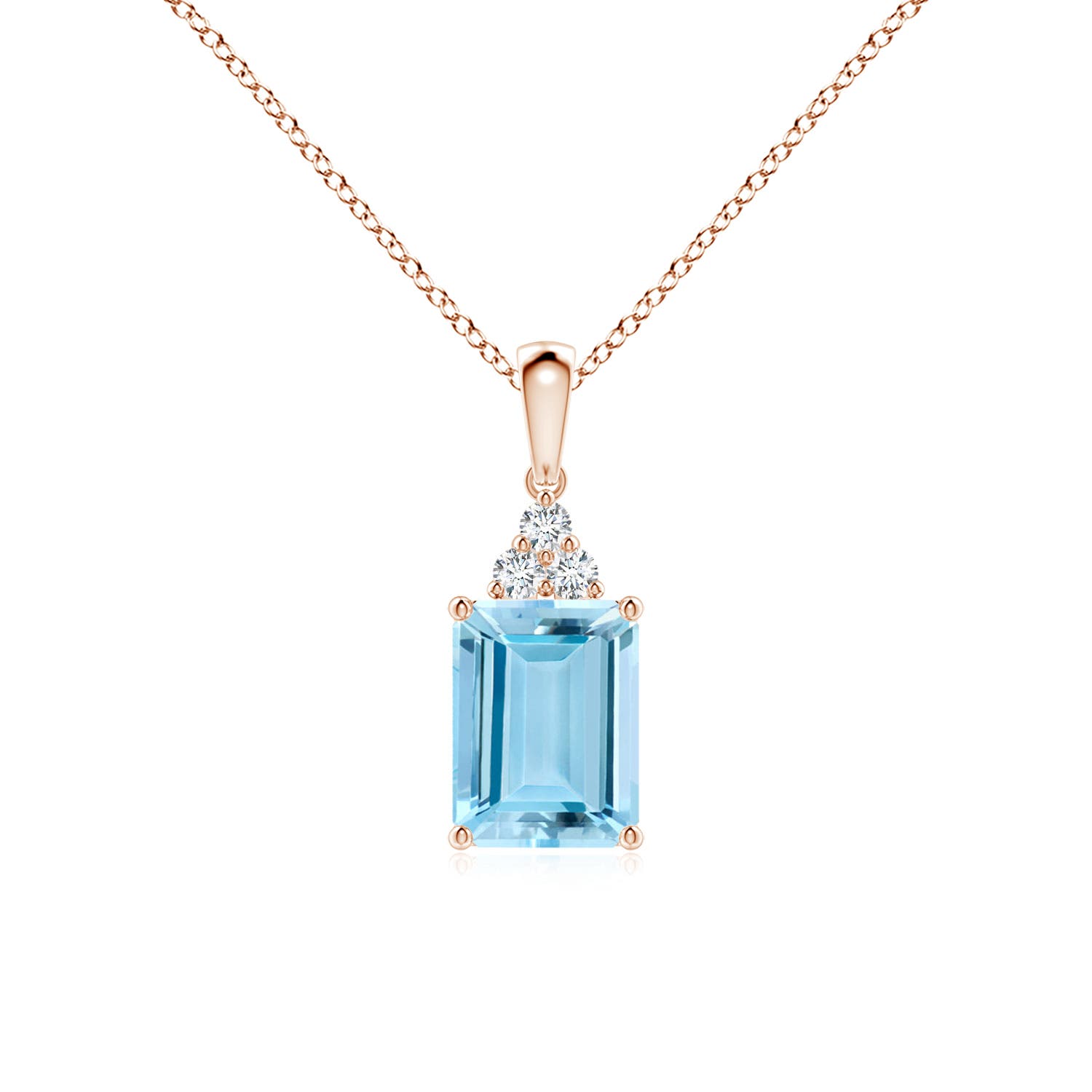 AAAA - Aquamarine / 1.41 CT / 14 KT Rose Gold