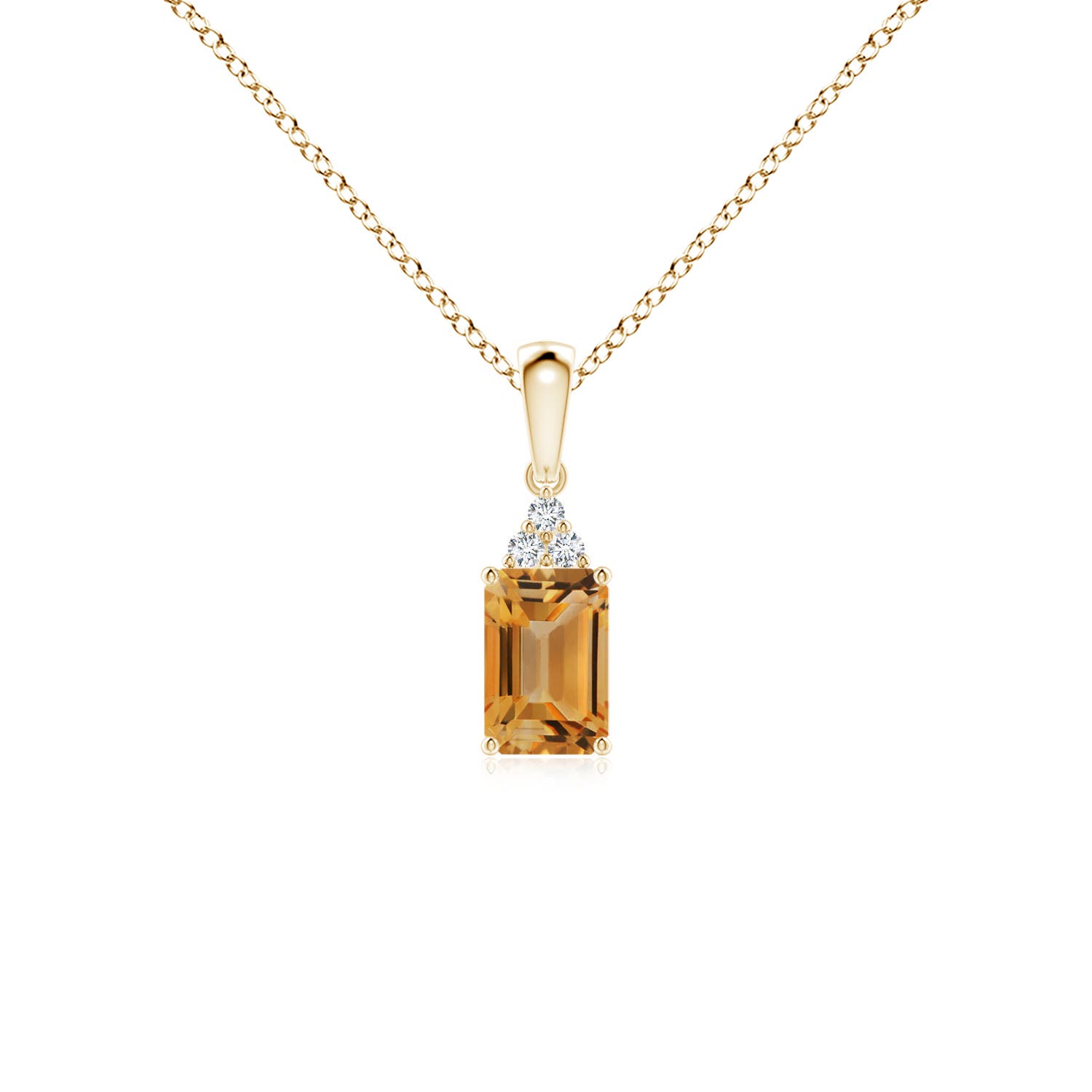 A - Citrine / 0.62 CT / 14 KT Yellow Gold