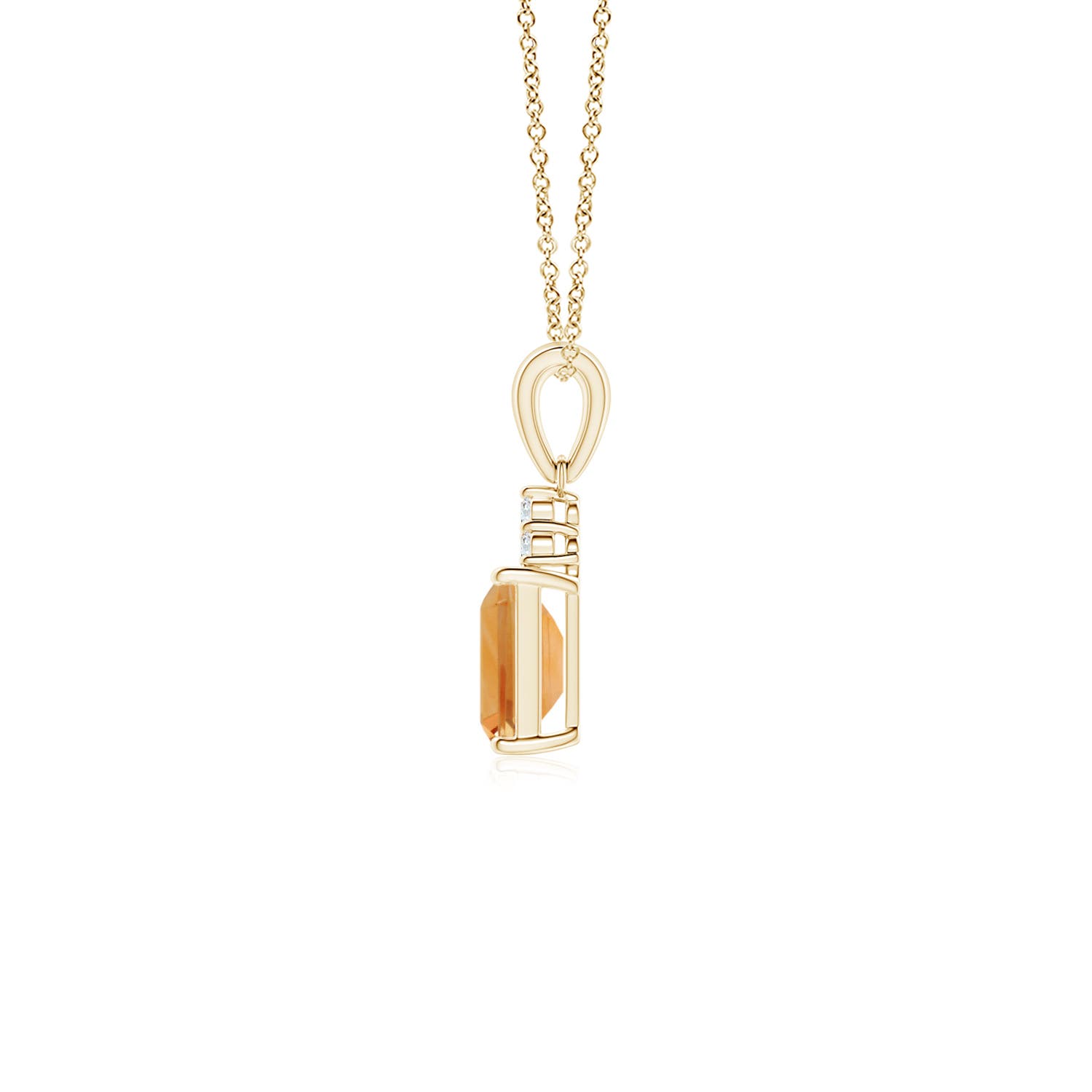 A - Citrine / 0.62 CT / 14 KT Yellow Gold