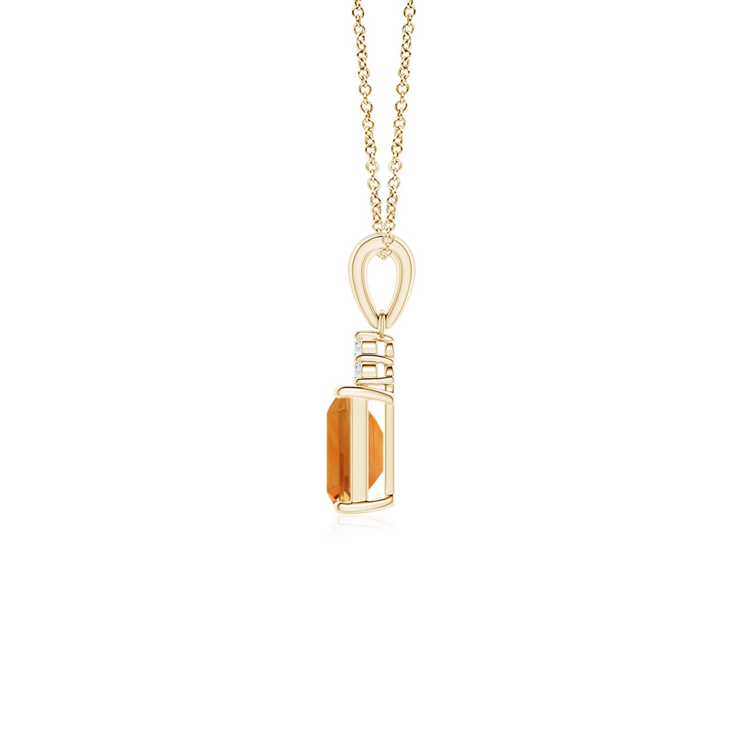 AA - Citrine / 0.62 CT / 14 KT Yellow Gold