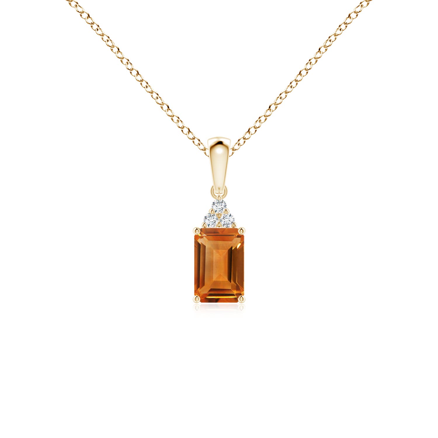 AAA - Citrine / 0.62 CT / 14 KT Yellow Gold